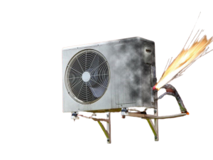 علائم سوختن موتور کولر گازی