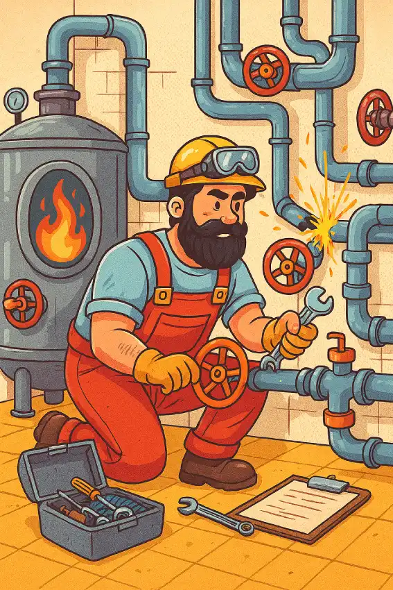 نحوه تعمیر موتورخانه با رعایت استانداردهای ایمنی