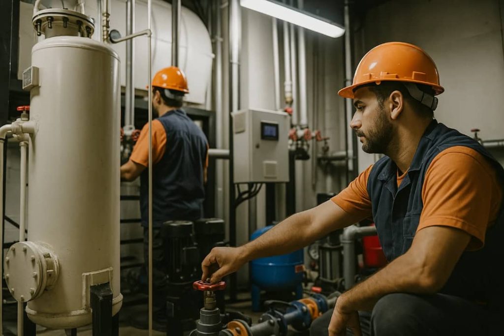 تعمیرات موتورخانه در چیتگر