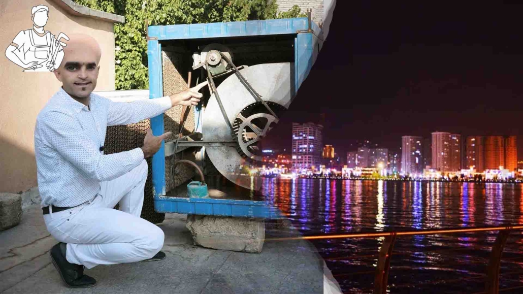 سرویس کولر آبی در شهرک راه ‌آهن
